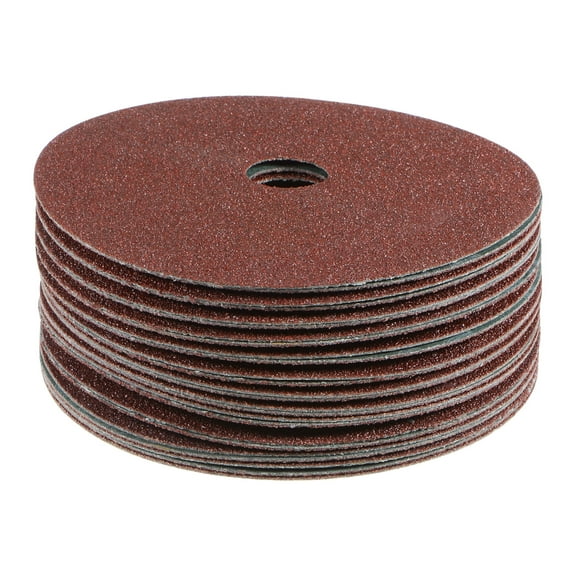 Uxcell 25pcs 80 Grit Aluminum Oxide Resin Fiber Discs 4-1/2"x7/8" Sanding Grinding Discs for Angle Grinding Machine