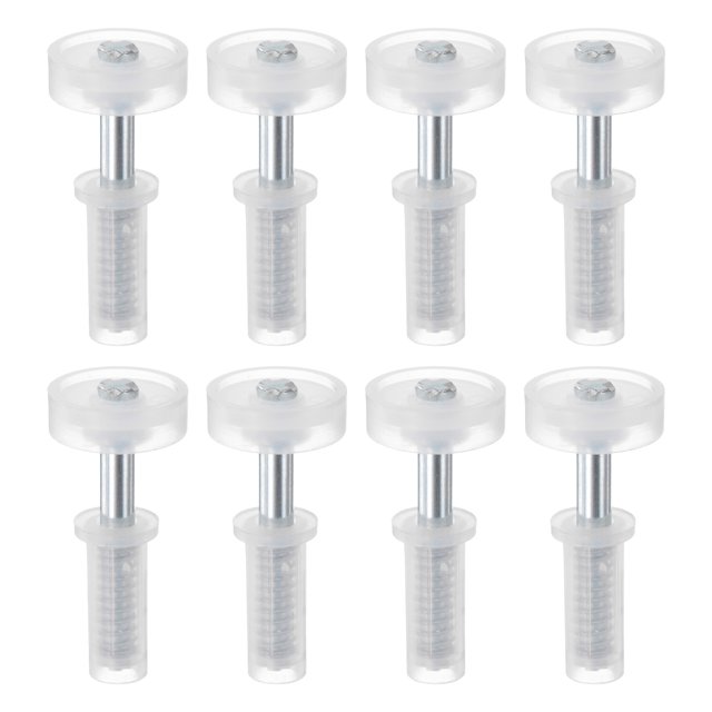 Juego de hardware para puertas plegables de 8 piezas, rueda guía superior de puerta plegable de 2.05 pulgadas/52 mm de longitud