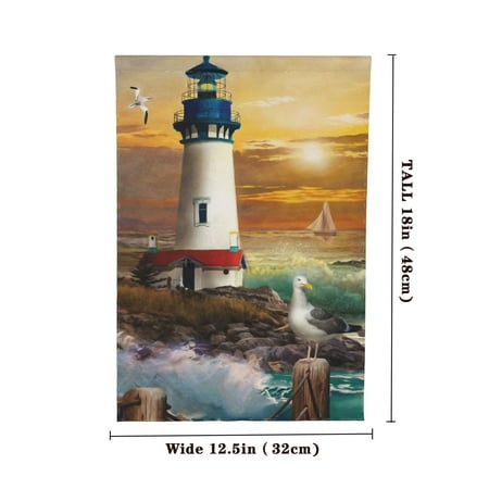 1pc Garden Flag Sunset Lighthouse Summer House Flag Nautical Briarwood Lane 12.5X18/28x40 INCH 1pc Garden Flag Sunset Lighthouse Summer House Flag Nautical Briarwood Lane 12.5X18/28x40 INCH Item id:TC04304 Fabric Type:Polyester Recommended Uses For Product:Garden 1pc Garden Flag Sunset Lighthouse Summer House Nautical Briarwood Lane Style 1 12.5 x18