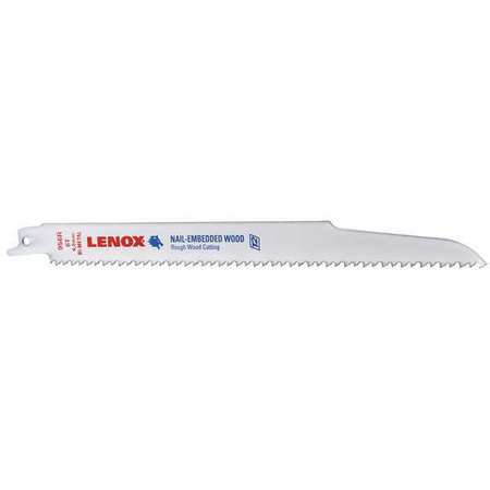 Lenox 9 in. Bi-Metal Reciprocating Saw Blade 6 TPI 5 pk