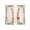 Pink, variant on Easter Bunny Sheer Curtains 72 Inch Length 2 Panels Set Window Treatments, Spring Daisy Botanical Leaves Brown Wood Rod Pocket Semi Curtains for Living Room/Bedroom/Kitchen Décor, 104"W x 72"L