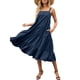thumbnail image 5 of Sunloudy Vestido midi sin mangas para mujer, vestido de playa con volantes sueltos de color sólido sin mangas de verano Sunloudy  S M L XL, 5 of 7