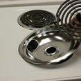 thumbnail image 2 of Range Kleen 10124XZ Chrome Style A Drip Pans Sets of 4, 3 6 Inch and 1 8 Inch, 2 of 5