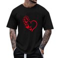 thumbnail image 1 of Tops para hombre, blusas y camisas de manga corta con cuello redondo para hombre, camisetas casuales con estampado de moda para hombre, blusa de manga corta, blusa de poliéster para hombre., 1 of 4