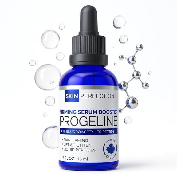 Skin Perfection Firming Serum Booster with Progeline Peptide Repair Serum Neck and Face Progeline Cream Upgrade Trifluoroacetyl Tripeptide-2 Anti-aging Diy .5 Fl Oz