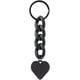 thumbnail image 1 of Llavero con corazones negros para mujer, de aleación acrílica, estilo gótico, con forma de corazón, ideal como decoración., 1 of 6