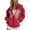 Red, variant on Aayomet Zip Up Sweatshirt Womens Zip Hoodie Letters Sweatshirt Jacket with Pockets Cute Sweatshirts White,S-L