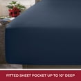 thumbnail image 4 of Mellanni RV Sheets Queen Size Bed Set, Microfiber RV Bunk Bed Sheets, Short Queen, Navy Blue, 4 of 9