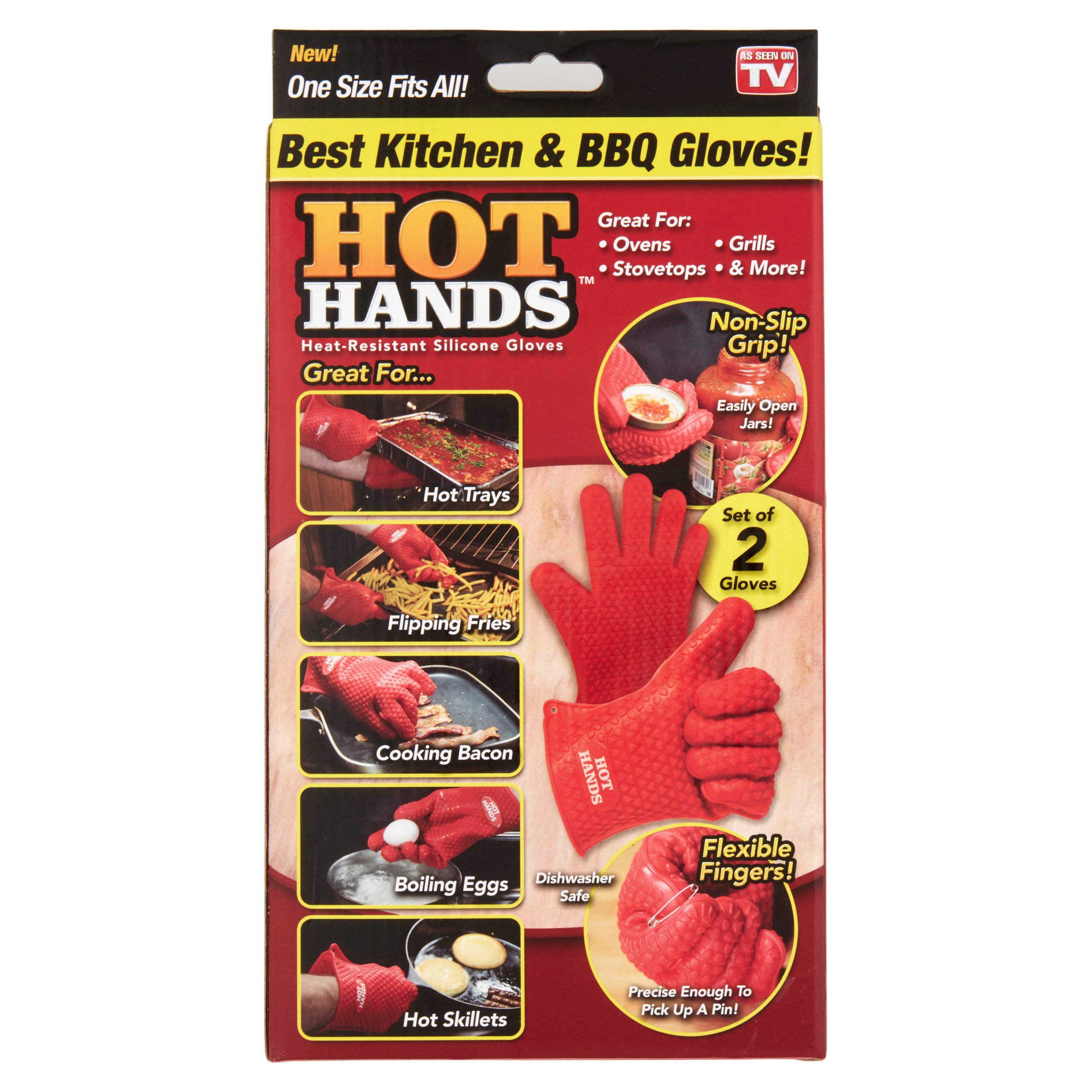 Hot Hands Heat-Resistant Silicone Gloves - image 4 of 5