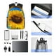 thumbnail image 4 of Disketp Blue Sky Sunflower Mochila Ligera Clásica con Múltiples Bolsillos, Mochila Casual para Hombre y Mujer, Ideal para Escuela, Trabajo y Viajes, 4 of 6