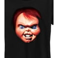 thumbnail image 3 of Chucky - Chucky Face - Womens Short Sleeve Graphic T-Shirt, 3 of 5