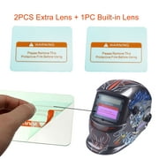 iMeshbean Pro Solar Auto Darkening Welding Helmet, Arc Tig Mig Mask Grinding Hood w/2 Lens & Bag