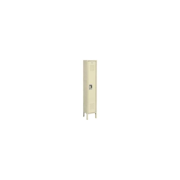 Global Industrial Infinity® 1-Tier 1 Door Locker 12"W x 12"D x 66"H Tan Unassembled
