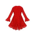 thumbnail image 3 of iEFiEL Little Girls Christmas Party Costume Classic Lace Swing Dress,Sizes 2-8, 3 of 7