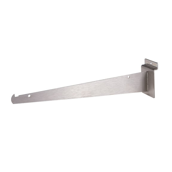 Econoco - BQSW12KBSN - 12" Satin Nickel Shelf Bracket for Slatwall - - Sold in Pack of 48