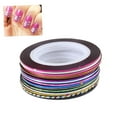 thumbnail image 4 of COMPUKAS Assorted Color Nail Art Striping Tape Self Adhesive for Uv Acrylic Manicure Accessories, 4 of 4
