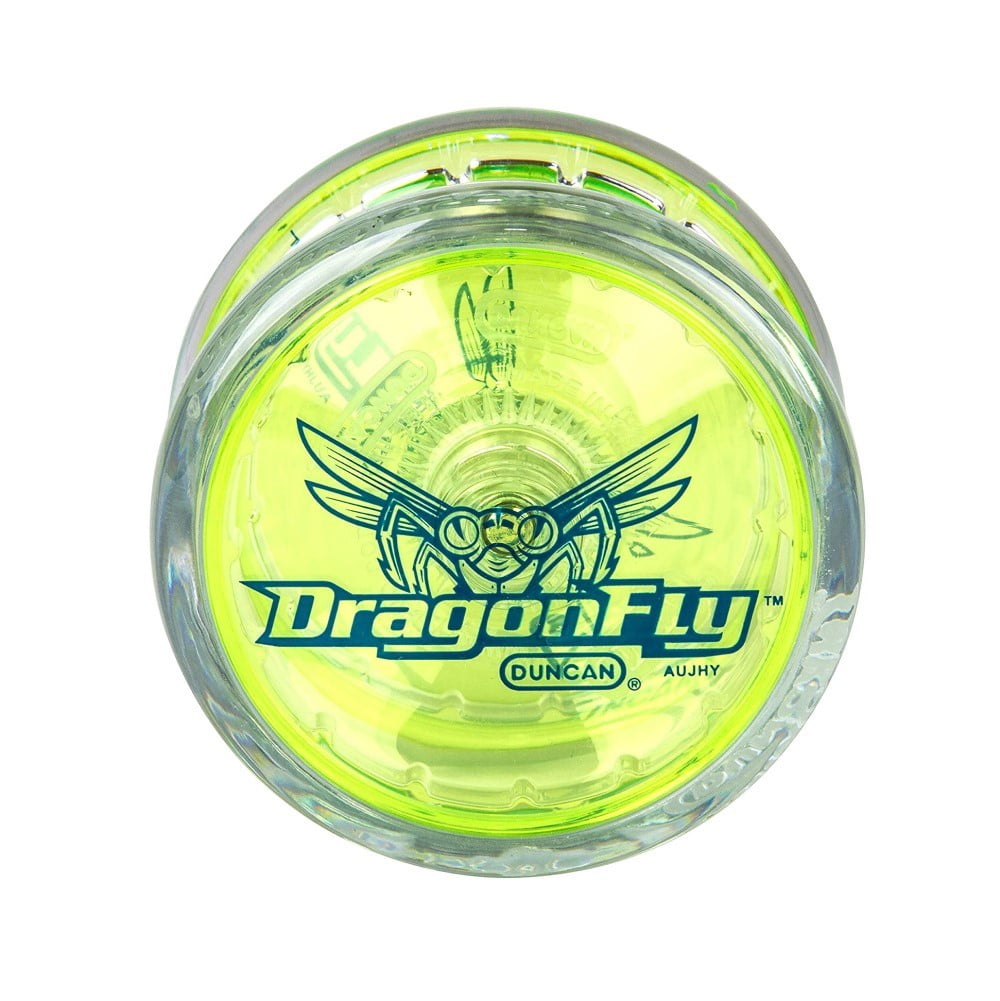 Duncan Dragonfly Yo-Yo -Clear with Green Cap