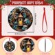 thumbnail image 2 of onlyliua ¡ Ofertas Del Día Liquidación Prime! Adornos Navideños de Filigrana Plana con Apariencia de Adornos Navideños Sin Textura Adornos Navideños Redondos con Patrón de Muñeco de Nieve y Ángel par, 2 of 7