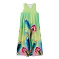thumbnail image 2 of Women's Dresses Summer Sleeveless Split Neck Beach Vacation Loose Fit Casual Clothing, 2 of 5