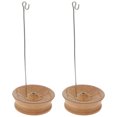 thumbnail image 1 of Support de Corde d'Encens en Bois avec Base en Fer pour Usage Domestique Couleurs Assorties Excellente Finition 2 Pcs, 1 of 8