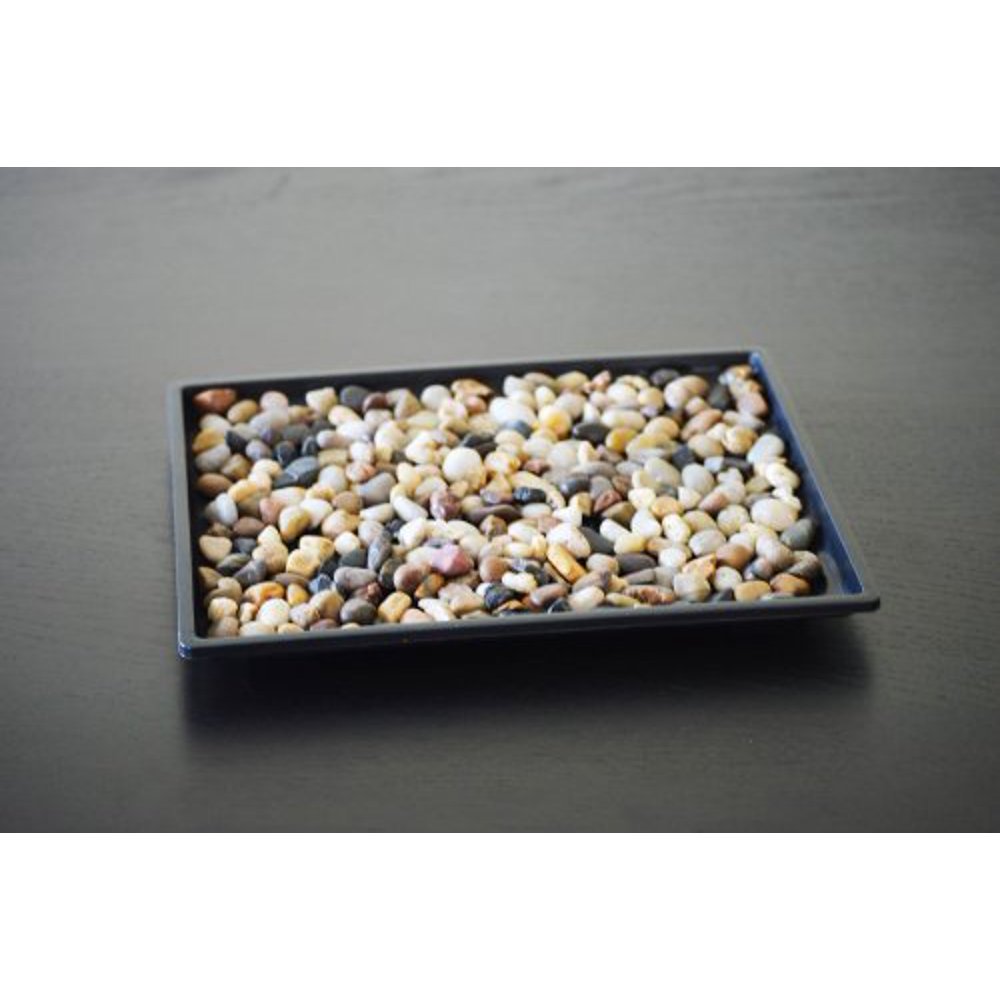 9GreenBox Bonsai Humidity Drip Tray 8" x 10" with Pebbles Rocks