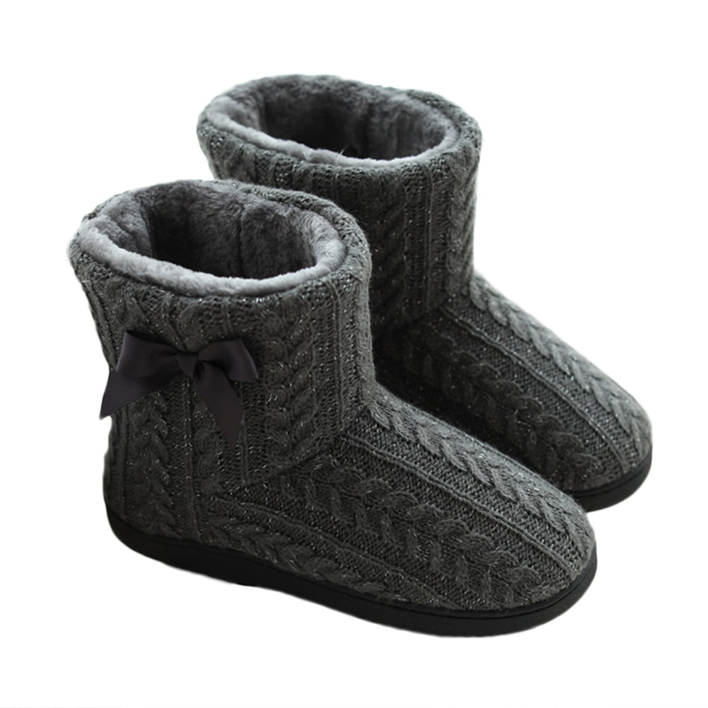 Women Winter Warm Ankle Boots Indoor Plush Slipper Boots Cozy Home Shoes Walmart