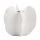 thumbnail image 1 of Jarrón de flores de carambola Jarrón decorativo Arreglo floral Jarrón de cerámica irregular Blanco M, 1 of 9