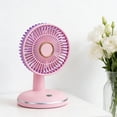 thumbnail image 3 of Portable Fan Rechargeable with Round Base, Desk Cooling Fan for Outdoor Travel Gift, 3 of 6