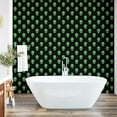 thumbnail image 6 of Ambesonne Alien Peel & Stick Wallpaper for Home, Martian Design, 13"x36", Fern Green Black, 6 of 6