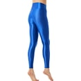 thumbnail image 3 of Haitryli Women's 30D Oily Spandex Tights Dance Sports Stretchy Yoga Pants Workout Running Leggings Blue XL, 3 of 4