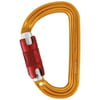 SmD Twist-lock Carabiner, D shape guarantees efficiency in any situation, thus responding to multiple uses: connection to a belay system, to a pulley, or to the end of a lanyard......, By Petzl