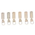 thumbnail image 2 of Zipper Pull Tab Clothes Accessories 6Pcs Bags Zipers Metal Substitute Wallets Replacement Diy Zipper Head Zippers, 2 of 8