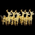 thumbnail image 1 of vidaXL Christmas Decoration Lighted Reindeer and Sleigh with LEDs Acrylic, 1 of 6