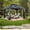 Dark Grey, variant on New Yard Hardtop Gazebo -Galvanized Steel Double Roof, Rustproof Aluminum Frame, Privacy Netting and All-Weather Outdoor Shelter, Dark Grey (10x14)
