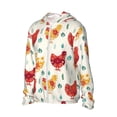 thumbnail image 2 of Pofeuu Flower Chicken Print Sun Protection Outdoor Lightweight Full Zip UV Cooling Hoodie Long Sleeve Summer Clothing for Outdoor Hiking-Large, 2 of 5