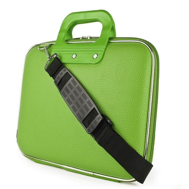 Versatile Daily Commute Slim Light Durable Spill Scratch Resilient Briefcase Messenger Bag for 14 inch Laptops, Chromebooks