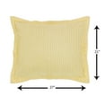 thumbnail image 5 of Better Trends 3-Piece Queen Bedspread Set 100% Cotton Chenille, Soft & Cozy Stripe Pattern, All-Season Bedding, Machine Washable (Yellow) Jullian Collection, 5 of 8