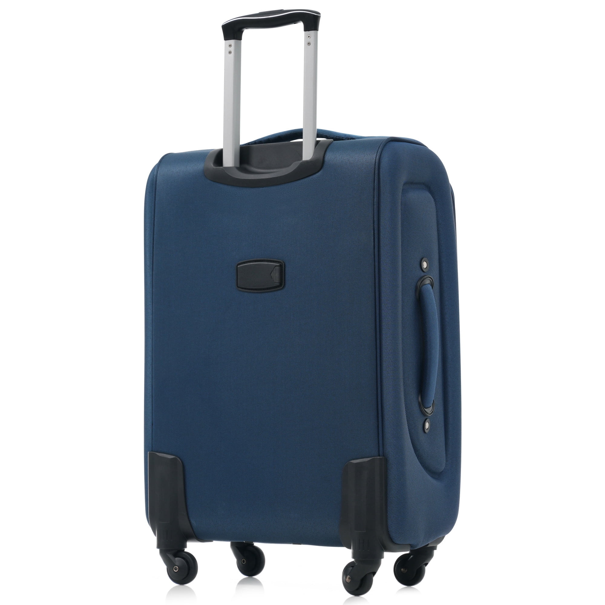 Euroco 4 Piece Softside Luggage Set, Expandable Suitcase Set with TSA Lock and Spinner Wheels, Lightweight Durable Suitcase for Men Women Travel(18"/22"/26"/30") ,Deep Blue