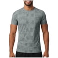 thumbnail image 2 of Kalauyu Men's Short Sleeve UPF 50+ T-Shirt Quick Dry Workout Athletic Running Swim Tops Tee Rash Guard Performance Shirts, 2 of 7