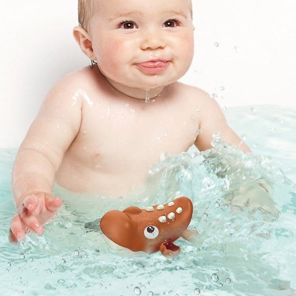 Children Beach Toys Bath Toys Wind Up Swimming Wagging Tail Rotating Device