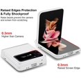 thumbnail image 3 of Compatible with Samsung Galaxy Z Flip 4 Cell Phone Ultra Slim Thin [Hinge Protection] Shockproof Protective Mobile Phone Case Folding Impact Resistance Semi-Auto Cover-White, 3 of 16