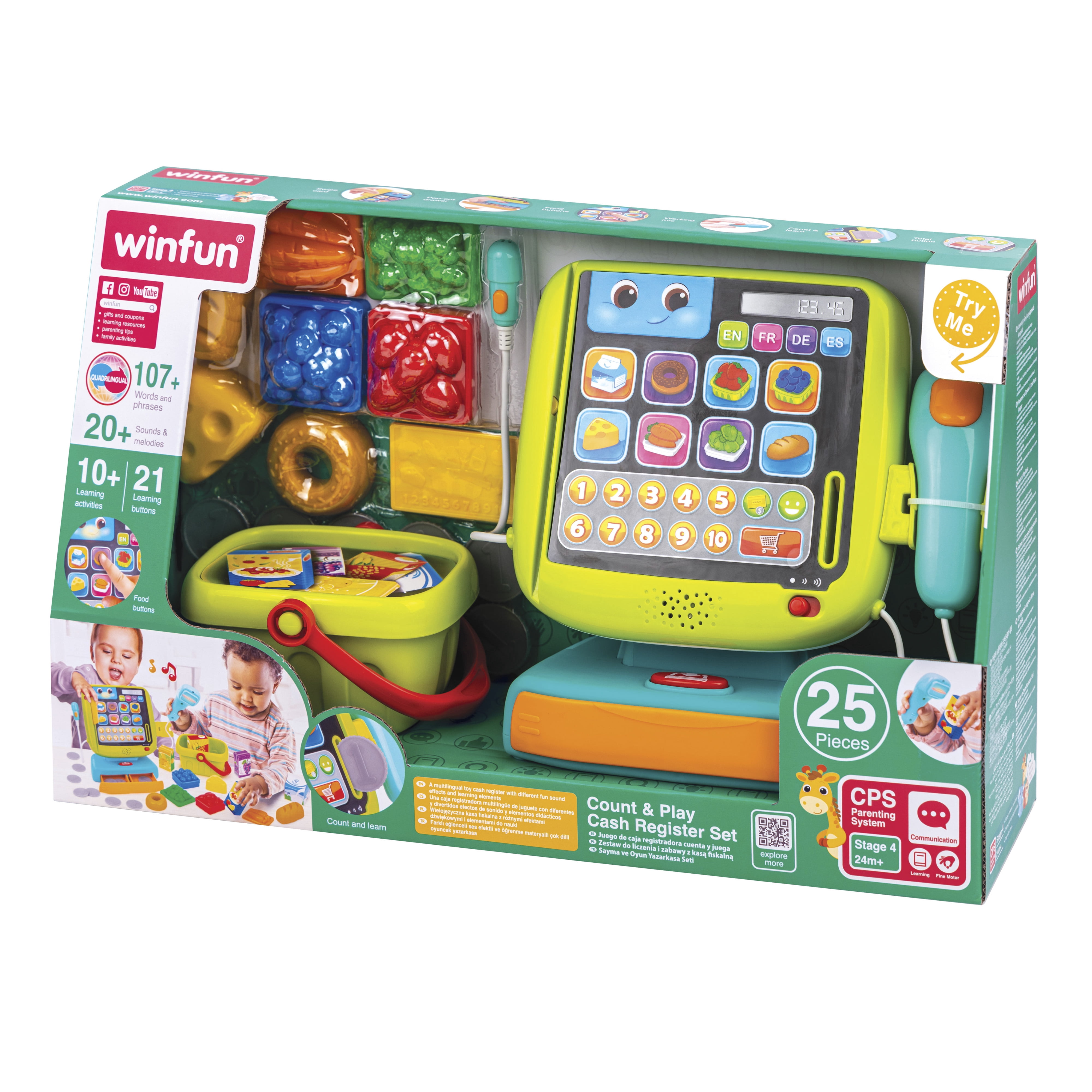 Winfun Learning Cash Register Set Ages 24 Months and up
