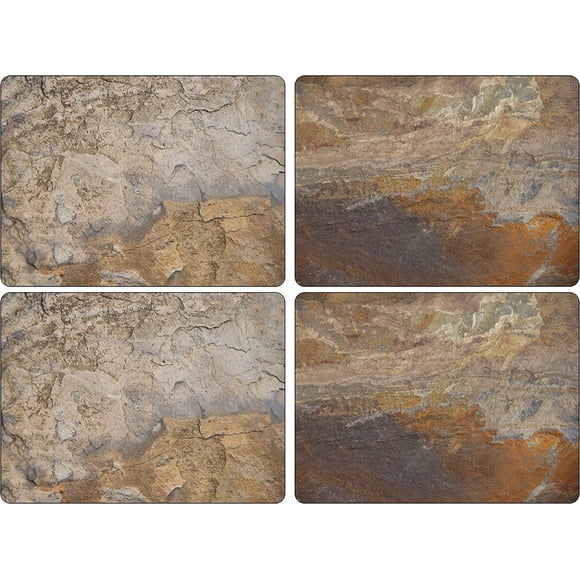 Pimpernel - Earth Slate Place Mats (Set of 4)