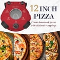 thumbnail image 3 of Baker&rsquo;s Friend Electric Pizza Oven Indoor Countertop, 12 Inch Pizza Maker Machine for Home, Pizza Cooker & Pizza Grill, Premium Glazed Ceramic, 3 of 7