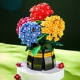 thumbnail image 2 of Honchoes Hydrangea Bouquet Building Set Compatible with Lego Flowers Bonsai Sahara Love 843 Pcs, 2 of 6