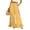 Yellow, variant on Botanical Floral Ruffle Hem Wide Leg Pants - High Waisted Palazzo Trousers with Pockets, Flowy Drawstring Casual Lounge Pants for Women Black L