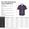 thumbnail image 4 of Men's Casual Short Sleeve Button Down Hawaiian Shirts,Video Game Controllers Plants Shirts Regular Fit Beach Dress Shirts with Front Pocket,XL, 4 of 7