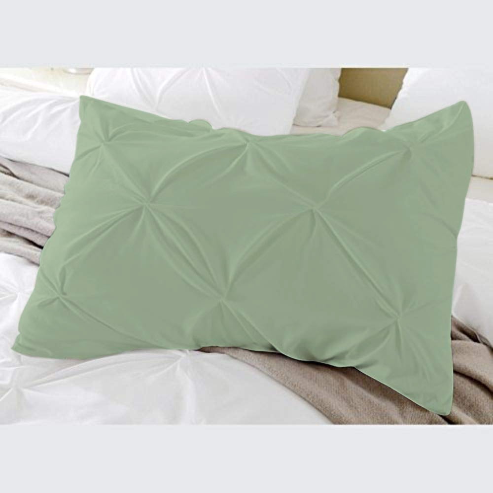 BedDecor Luxury 400ThreadCount 2 Piece Pinch Pleated Egyptian Cotton