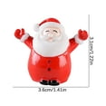 thumbnail image 2 of Tahtuvzn School Christmas Decorations Indoor Ornaments Miniature Figurines, Mini Resin Santa Decoration for DIY Decoration, 2 of 3