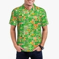 thumbnail image 3 of Balery St Patrick's Day6 Printed Men’s Short Sleeve Polo Shirt, Midweight Men's Shirt,Golf Polo shirts -Large, 3 of 9